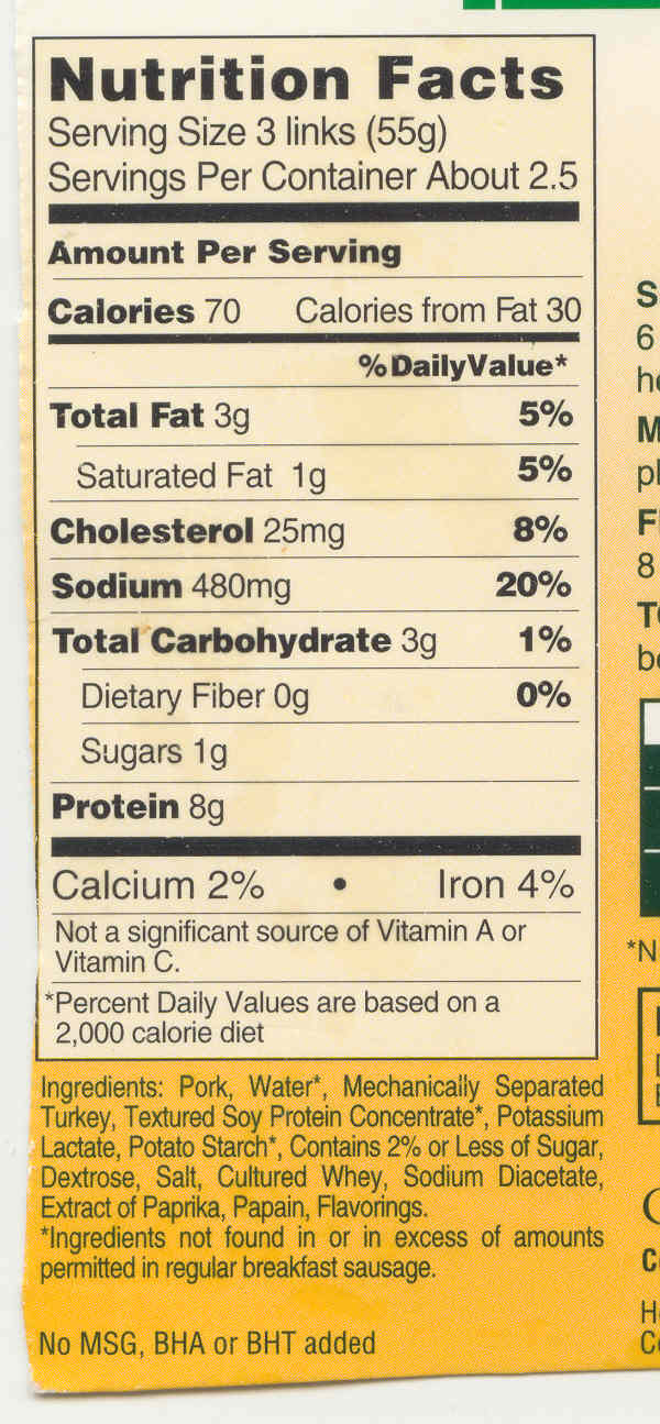 Food Label And Health Assignment Food Label And Health Assignment